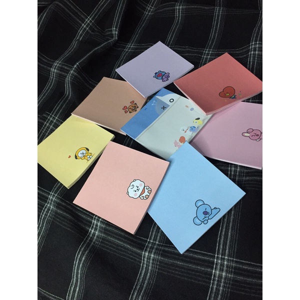 

MEMO PAD / KARAKTER CUTE MURAH / BT21 / ARMY BTS