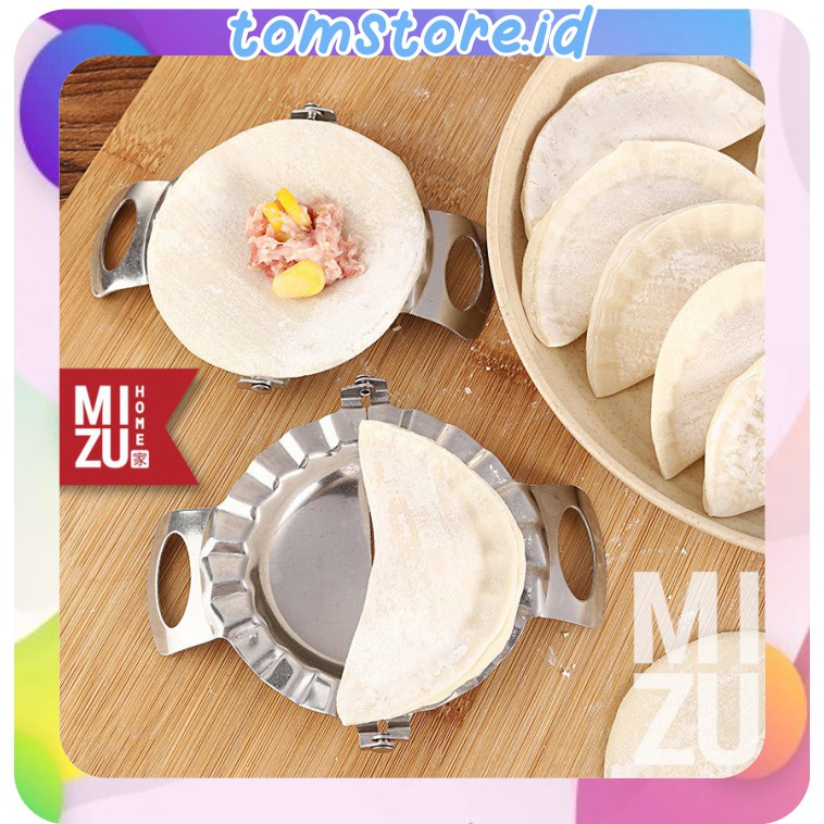 TOMSTORE.ID R358 Dumpling Cetakan Pangsit Pastel Coipan Swikiaw 7.5 cm Stainless - Besar 9.5 cm