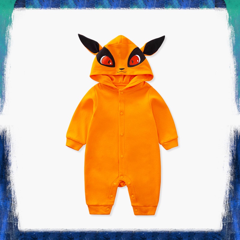 Baju Bayi Anime Jumper Hoodie Premium Naruto Kurama Kyubi