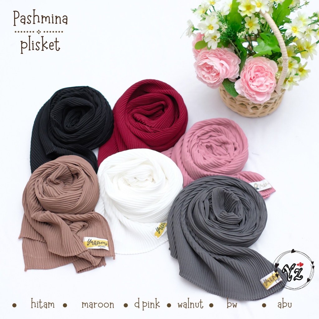 pashmina plisket size L 3-10tahun