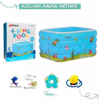 KOLAM RENANG ANAK JUMBO MURAH / KOLAM RENANG BAYI INTIME KOLAM ANAK MANDI BOLA / BABY SPA KOLAM RENANG BAYI JUMBO INTIME 4 RING POOL