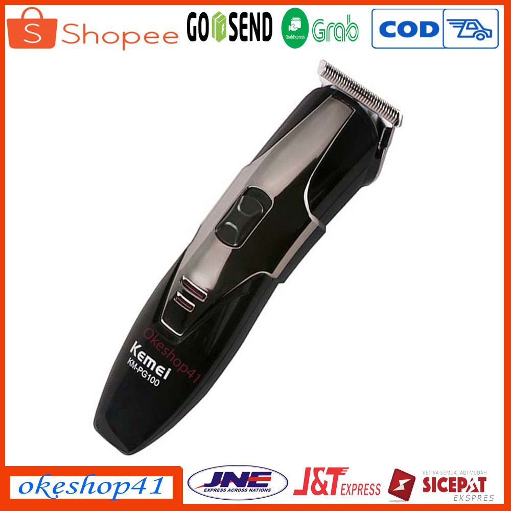 Alat Cukuran Kumis Jenggot Clipper Kemei KM-PG100 Trimmer Alat Cukur Cas