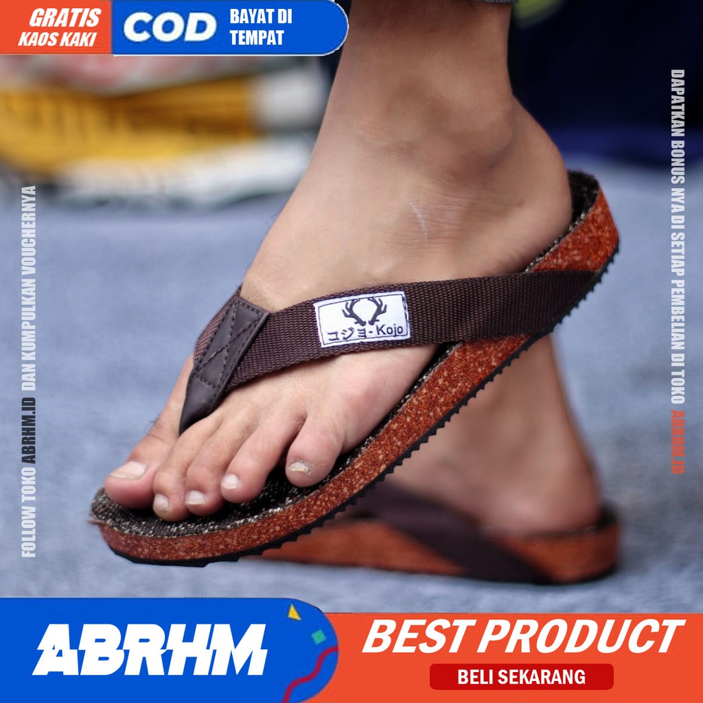 ABRHM Sandal Jepit Pria Sandal Pria Keren Sendal Jepit Cowok Original Santai Sandal Cowo Kekinian