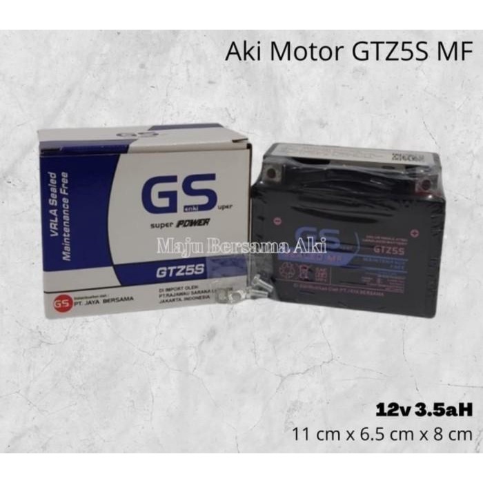 Aki Motor GS GTZ5S Yamaha Jupiter Z, Jupiter Z1, Jupiter MX135