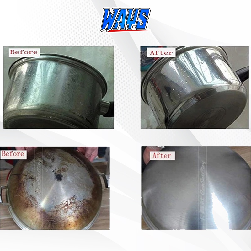 WAYS Metal Polish Pengkilap Poles Aluminium Logam Perak Nikel Krom Kuningan Blok Mesin Motor Mobil