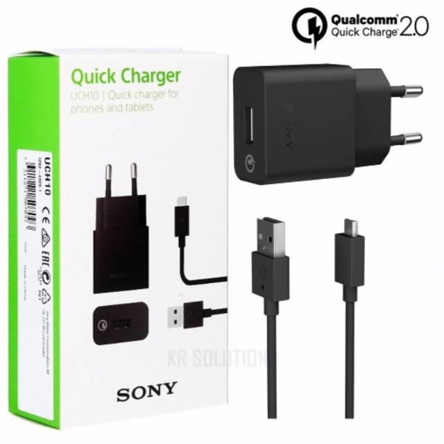 CHARGER SONY FAST CHARGING UCH10 MICRO USB 2.0 FOR ALL SONY XPERIA Z3 Z4 Z5 T3 DLL