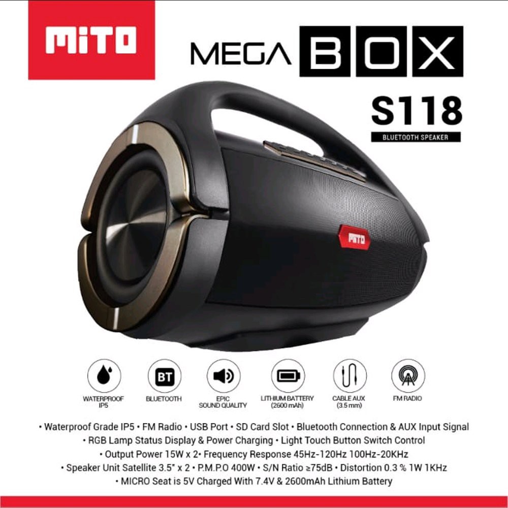 Mito Speaker Multimedia Mega Box S118 Suara Jernih