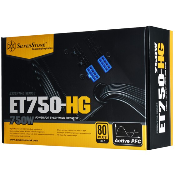 SILVERSTONE PSU 750WATT (80+ GOLD, MODULAR )