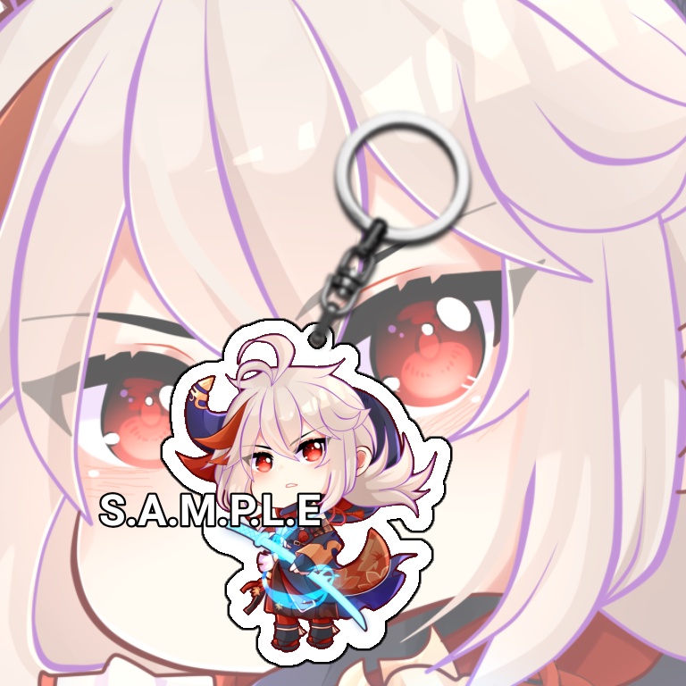 Gantungan Kunci Anime Game Genshin Impact Kazuha - Keychain Genshin Impact Kazuha