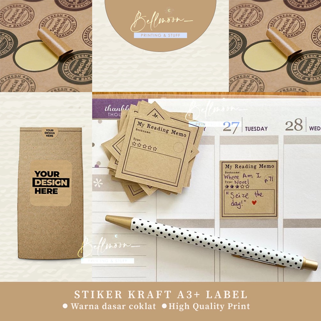 

STIKER KRAFT / CRAFT STICKER A3+ LABEL PER LEMBAR