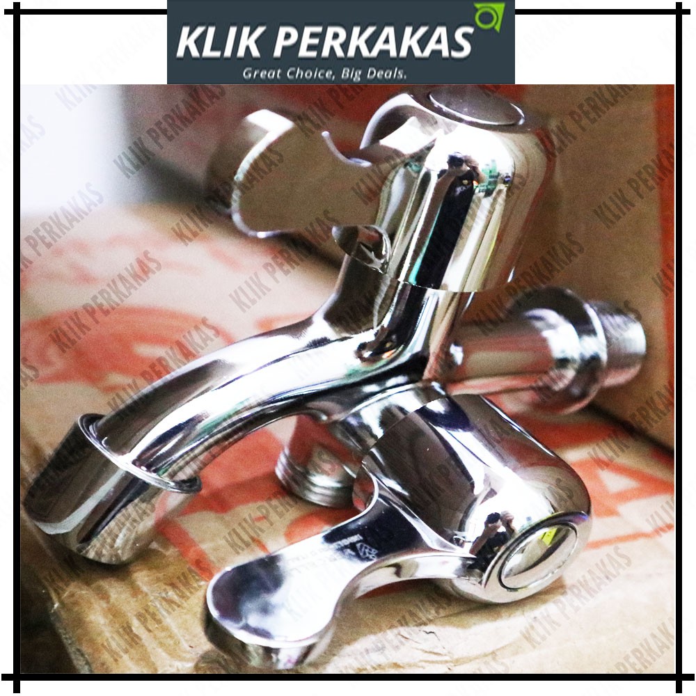 Kran Tembok / Keran Air Cabang Engkol Stainless VERCELLY berkualitas