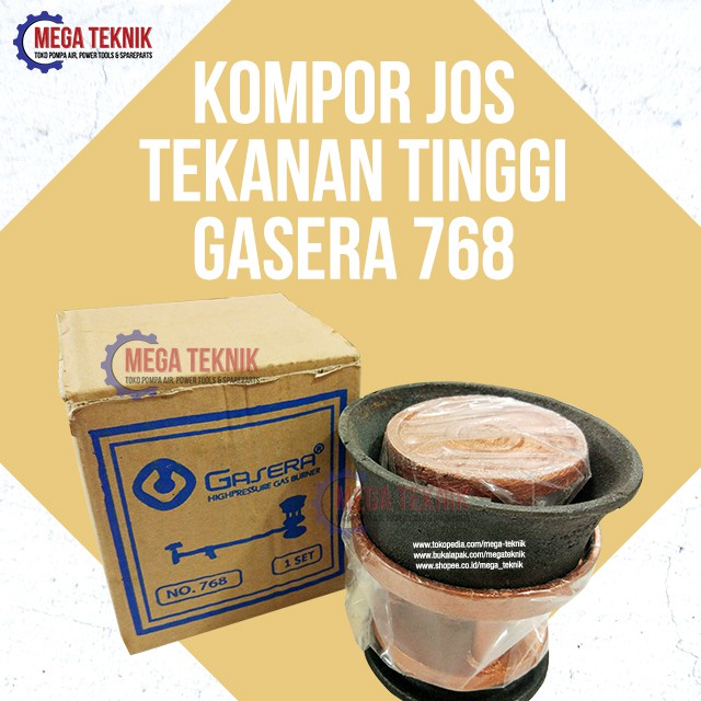 Kompor Jos Tekanan Tinggi Semawar Gas Gasera 768 Nasi Goreng Tempe