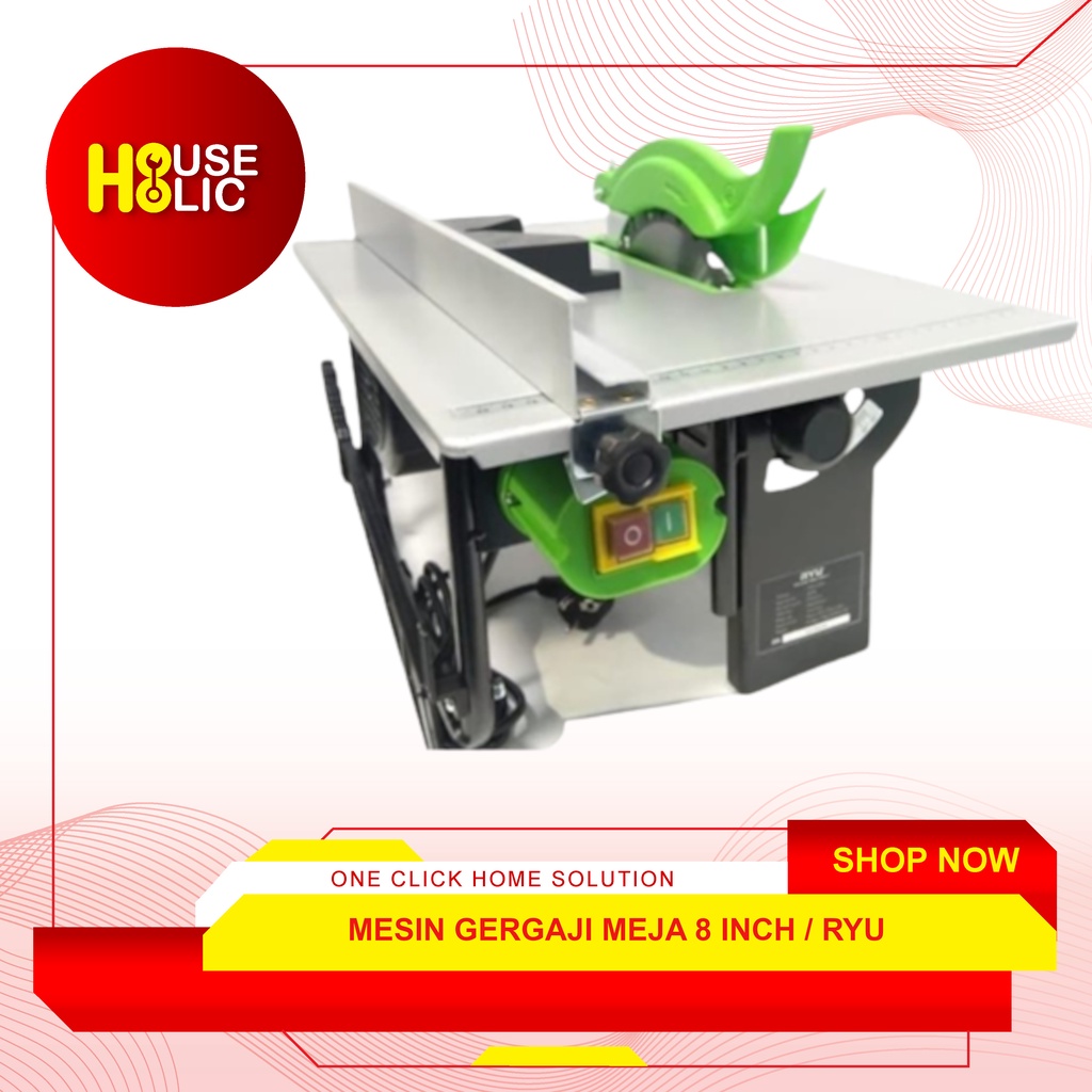 RYU Mesin Gergaji Meja Potong Kayu Ukir 8&quot; Inch / Table Saw RTS 8