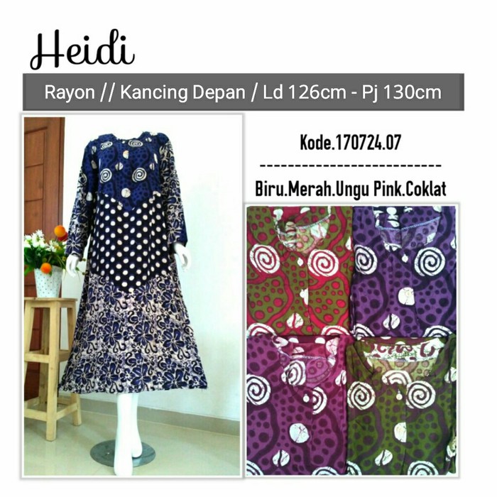 Daster Gamis Batik Super Jumbo Diskon