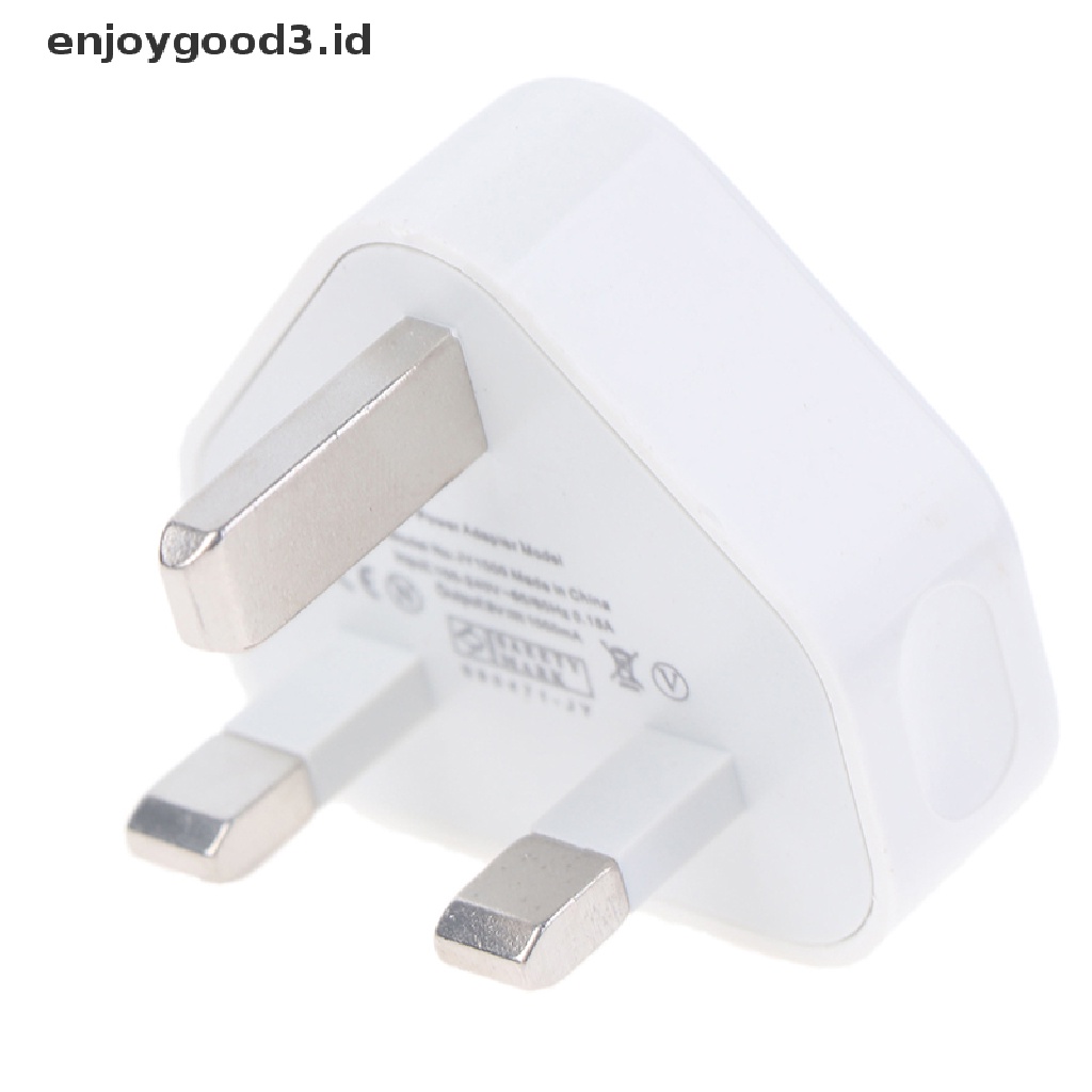 (Rready Stock) Adaptor Charger 1 Port USB 3 Pin UK ORIGINAL