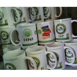 GELAS KACA CANTIK SABLON BERMOTIF  PECINTA PRODUK HNI-HPAI