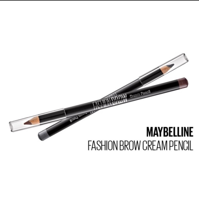 Maybelline fashion brow cream pensil (pensil alis) dark grey (sekali pakai)