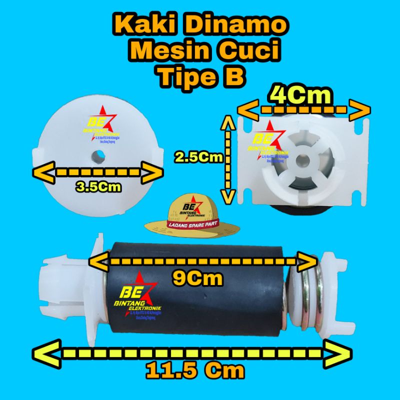 KAKI DINAMO PENCUCI MESIN CUCI 9 CM KAKI MOTOR 9CM