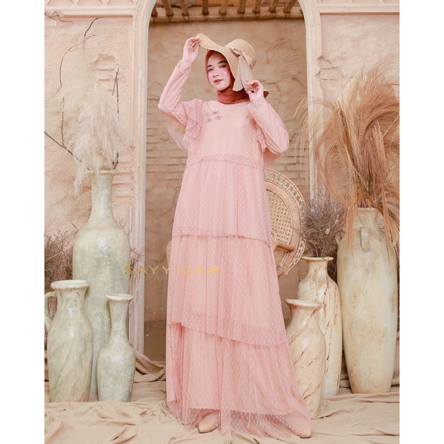 YASMINE DRESS // HIJAB DRESS // TILE SILK DRESS