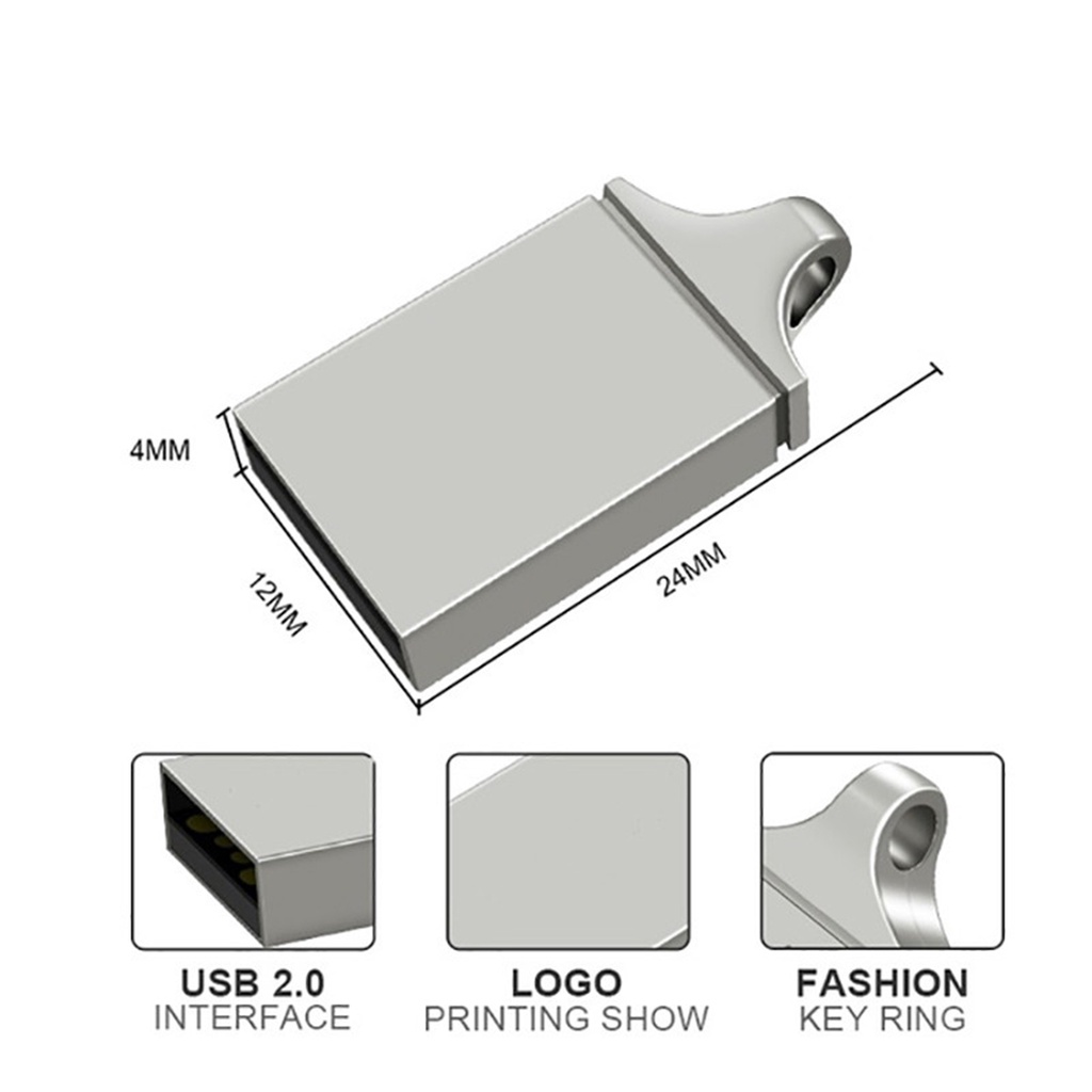 Flash Drive U Disk USB 3.0 Kecepatan Tinggi 8 / 16 / 32 / 64GB Bahan Metal Untuk PC / Komputer