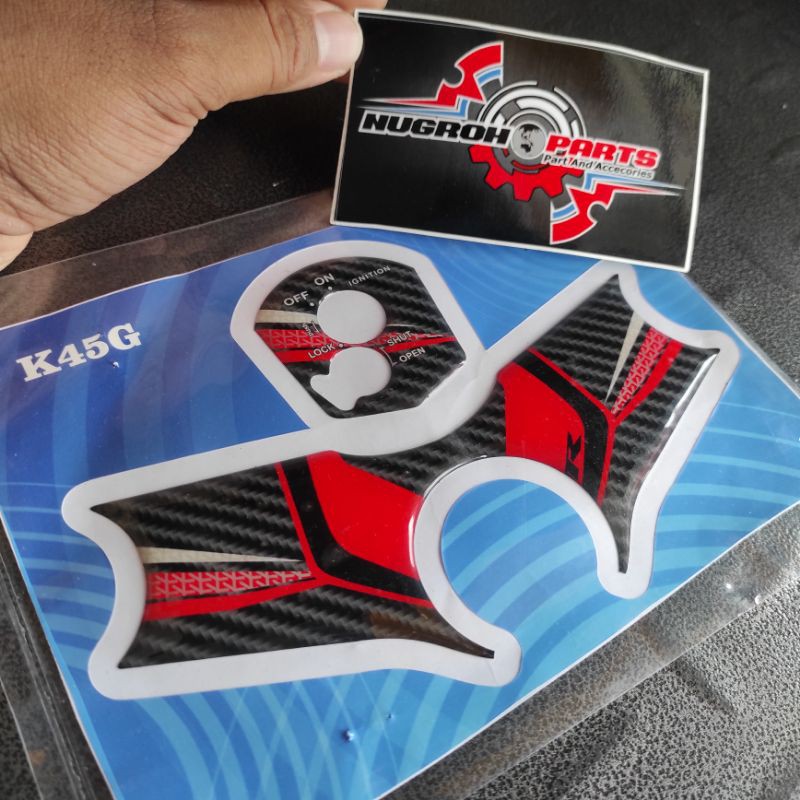 Sticker Pad Keypad Dan Stang Pad New CBR150R LED K45G K45N Aksesoris Honda Merah Hitam