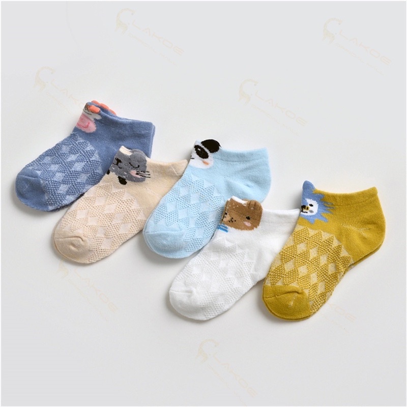 DK 01 Sock Kaos Kaki BAYI PENDEK Karakter Lucu / Kaos Kaki Impor / Kaos Kaki Korea / Socks Kids