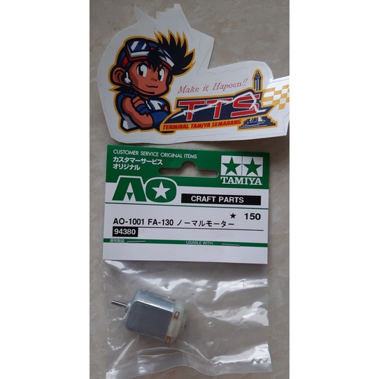 Dinamo Tamiya Mabuchi Single Shaft Tutup Bening Tulisan "Mabuchi Motor"