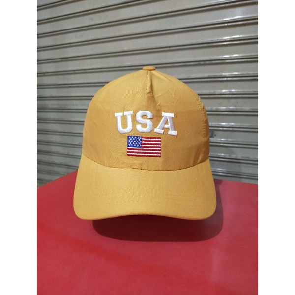 Topi Bordir USA Millitage Second