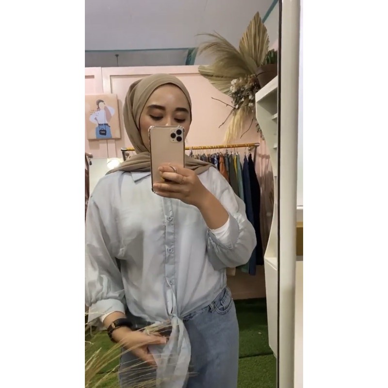 PL  Shirt Kaca Organza Outer by Inibunna