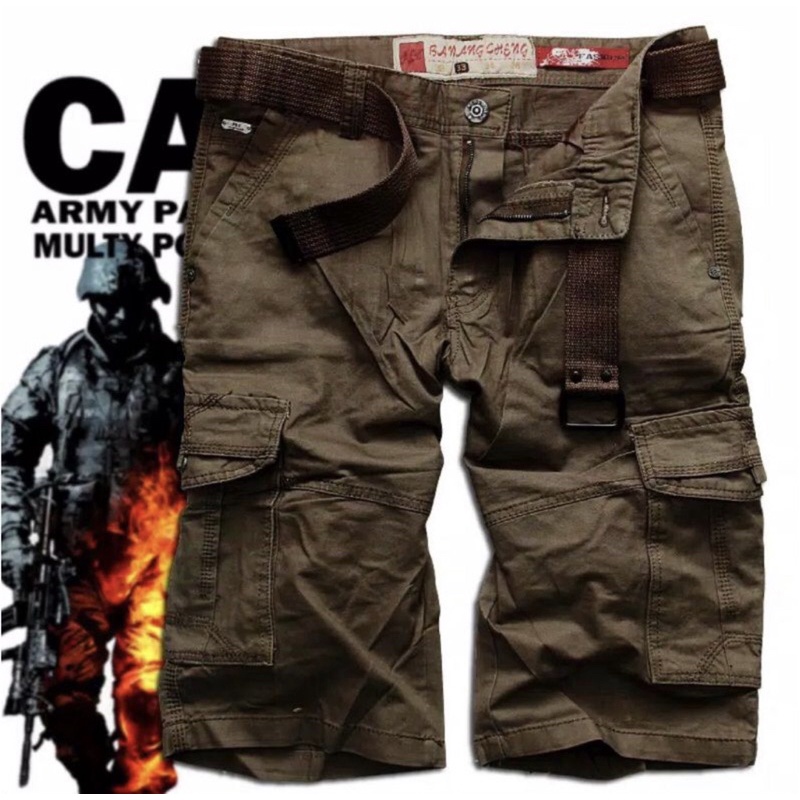 Celana Tactical/Celana Cargo Pendek Pria Ba Wang Cheng