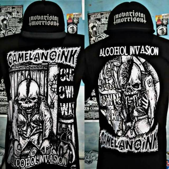 Kaos punk kaos band punk kaos murah Gamelanoink