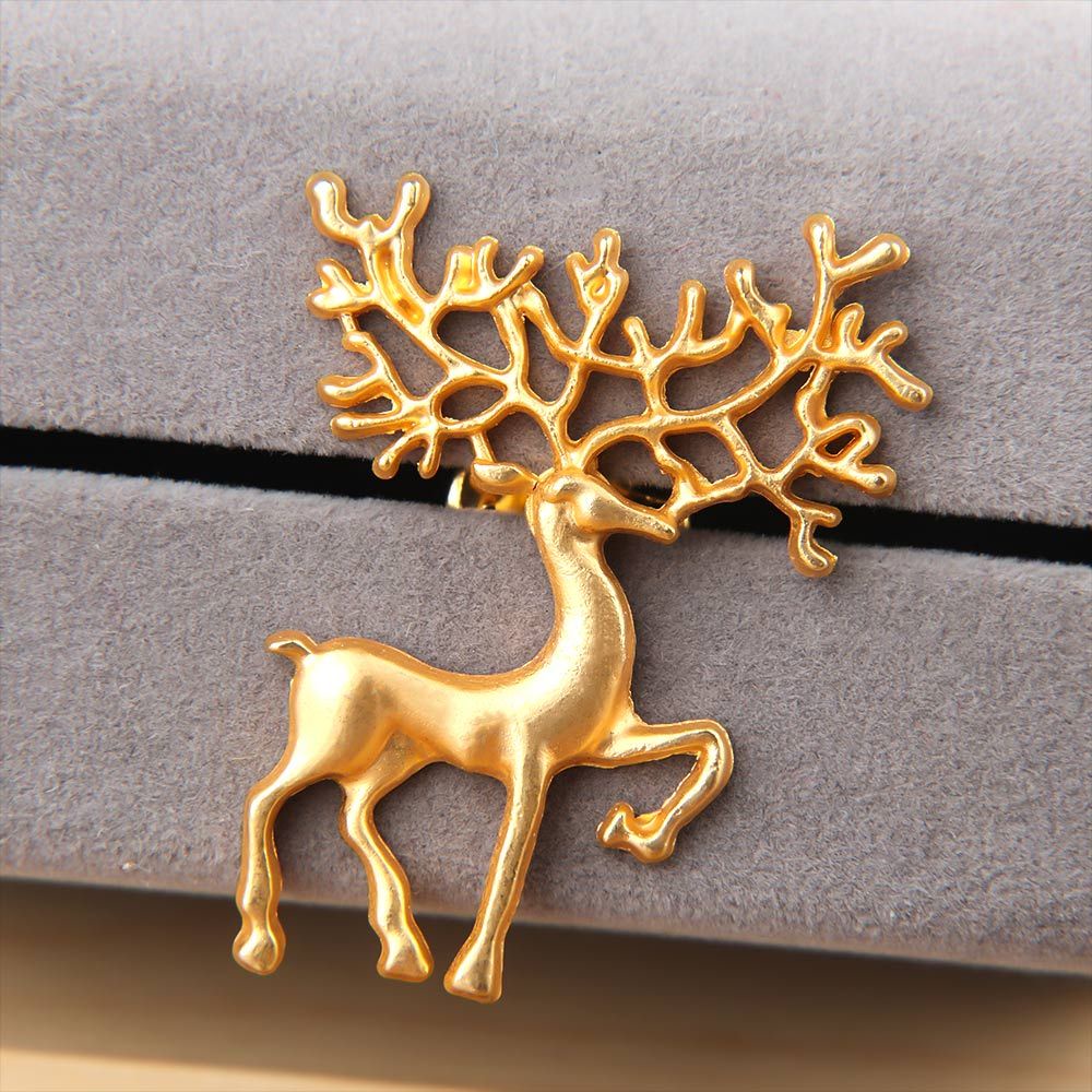 Mxbeauty Pin / Bros Bentuk Rusa Bahan Alloy Untuk Wanita