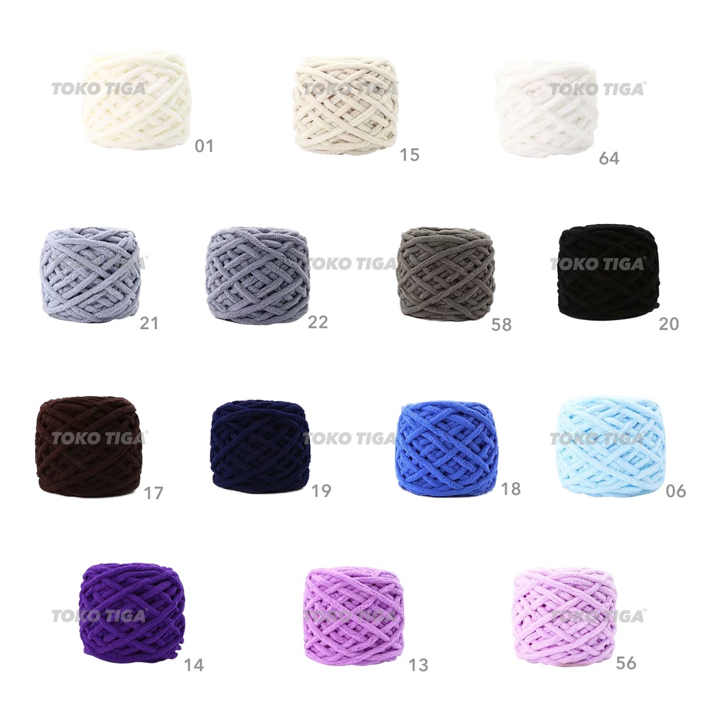 Benang Rajut Handuk / Chunky Chenille Yarns Import - 2 (CH8)