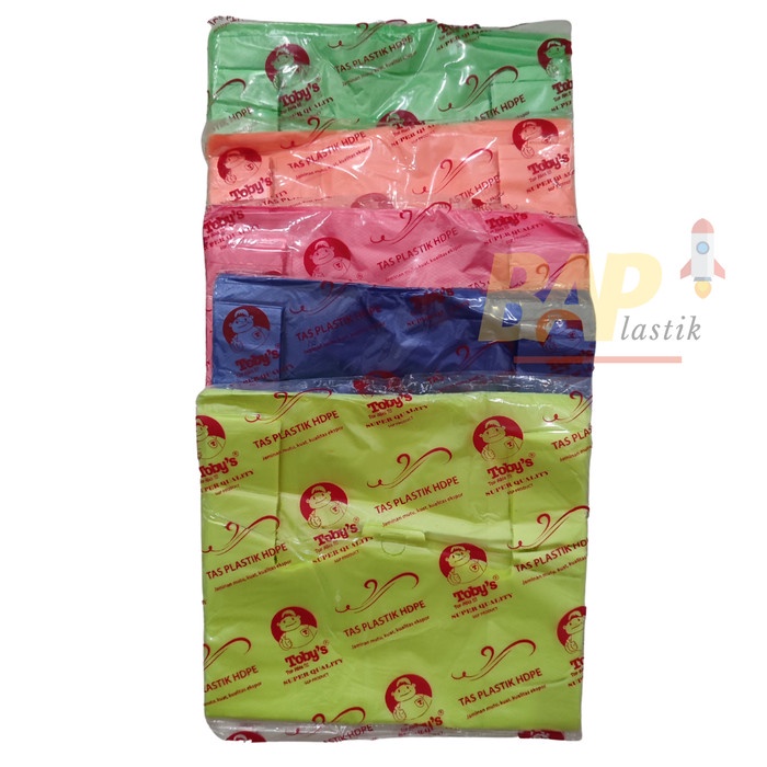 Kresek Toby's Warna-Warni Stabilo - Kantong Plastik Kresek