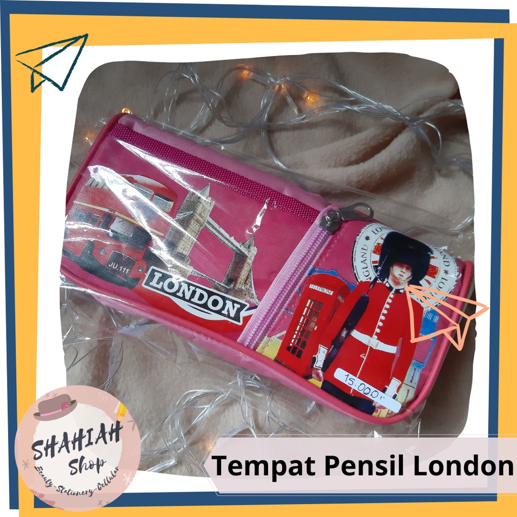

London Tempat Pensil|Tempat Pensil kain murah|Tempat Penyimpanan barang