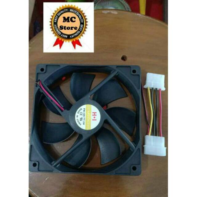 Kipas Fan Casing Case PC 12cm 12 cm Hitam