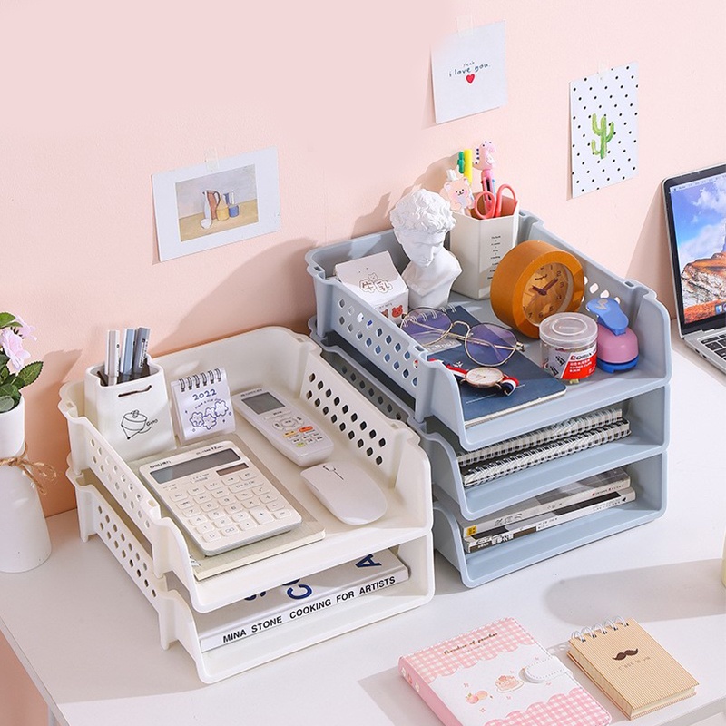 

Starlight Rak Meja Tempat File Susun Dokumen Kantor Rak Berkas Stationery Rak Baju Kamar Mandi Rak Kosmetik File Organizer Rak Meja Serbaguna HSB160