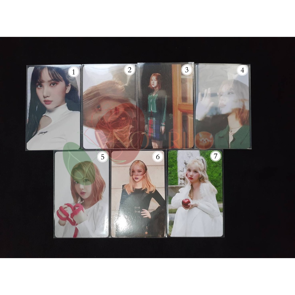 PHOTOCARD GFRIEND OFFICIAL POB - PC EUNHA YUJU SINB - CELEBON LOL TFTMN TFU LE CLEAR PC FEVER LABYRI