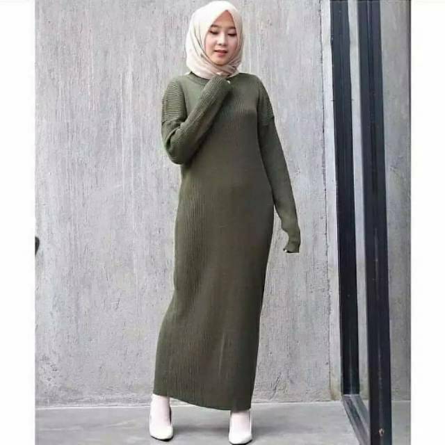 Long Dress Boxy Rajut | Medari Knit