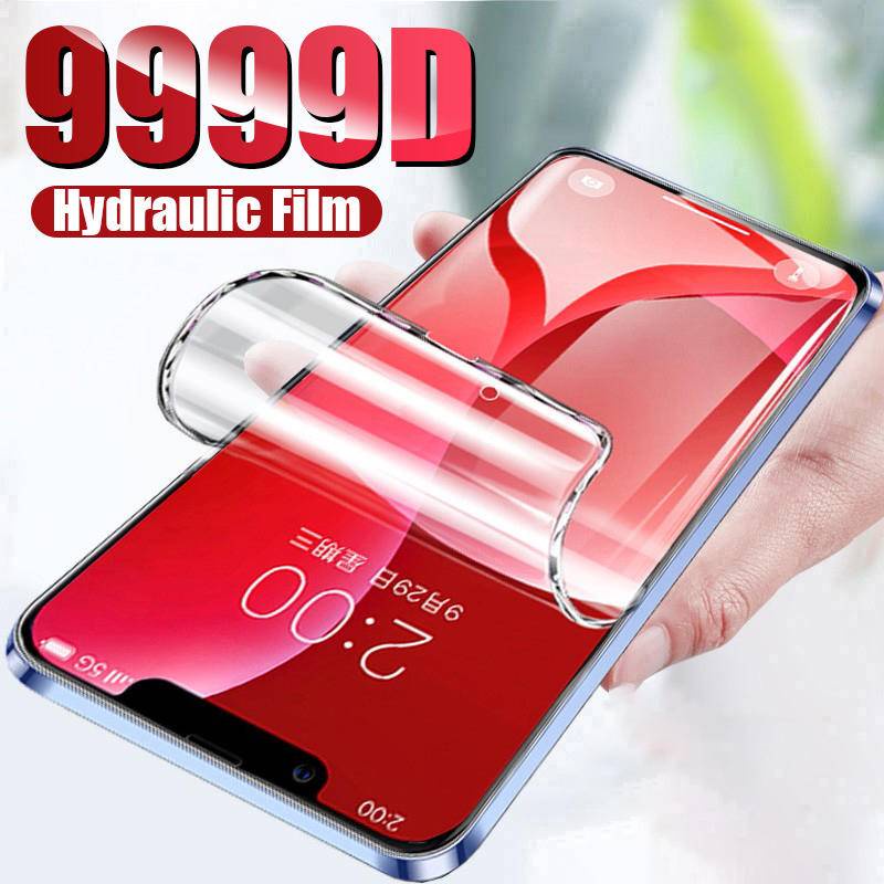 Pelindung Layar Hydrogel Full Cover Untuk iPhone 14 13 12 Pro Max Mini 14 Plus 14 Pro