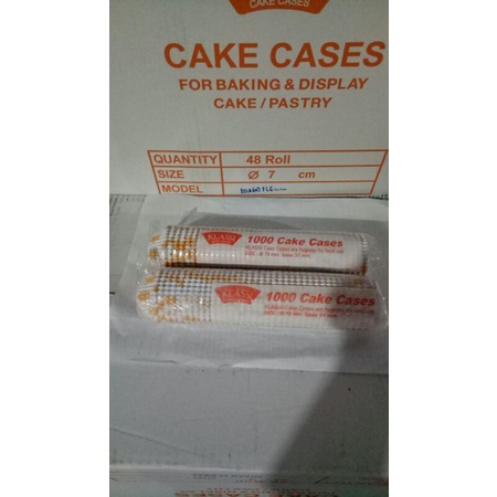 Cup Cake Cases Nastar Warna GREASEPROOF PAPER Klassi /CAKE 7 WARNA