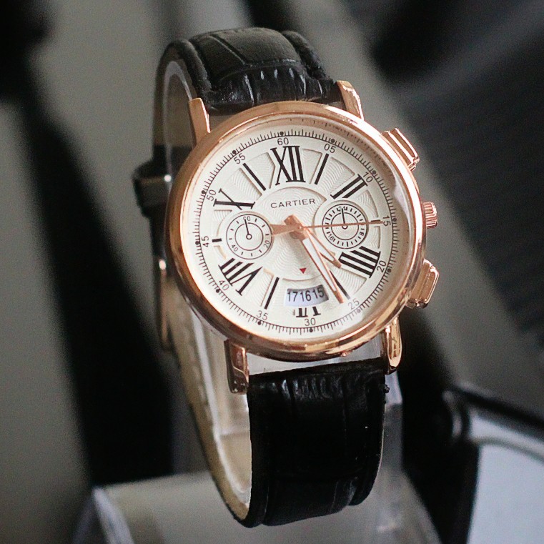 TERMURAH jam tangan wanita cartier murah / jtr 1174 hitam