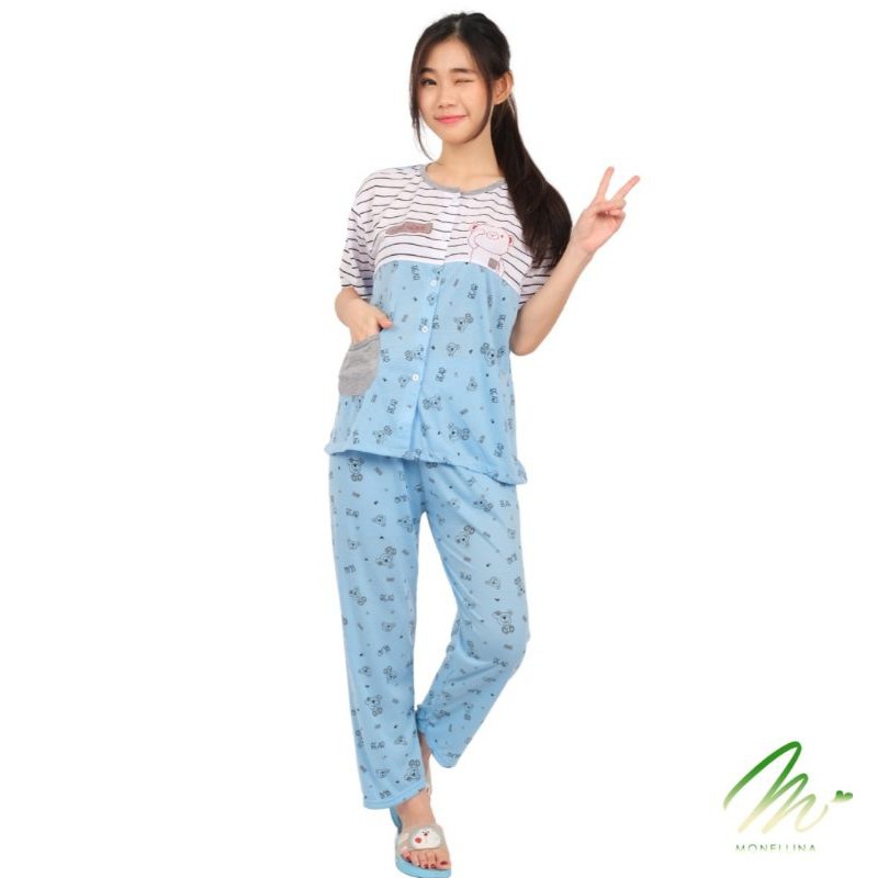 Promo Baby doll Baju Tidur Lengan Panjang Busui