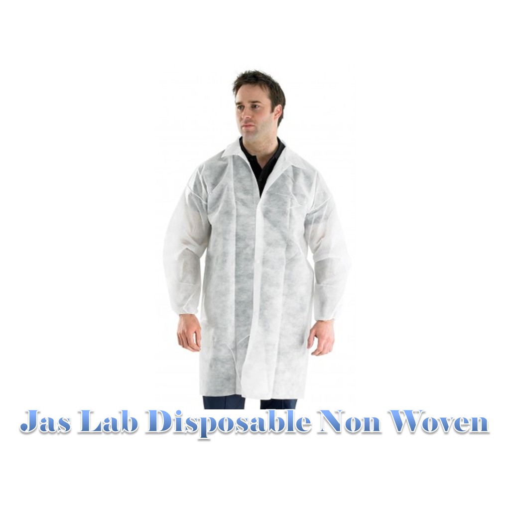 Jual Jas Laboratorium sekali pakai lengan panjang /Jaslab Disposable