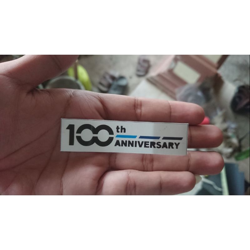 Sticker-Stiker-Decal-Tempelan-Logo-Label Suzuki 100th Anniversary buat GSX-Bandit-Satria FU-Nex