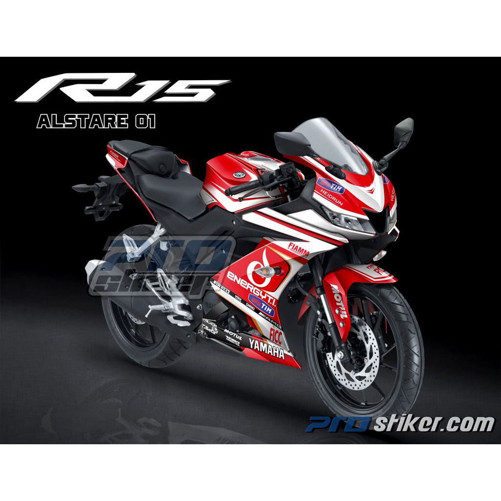 Decal Stiker Yamaha R15 V3 Desain MotoGP Racing ALSTARE Team Replica Prostiker