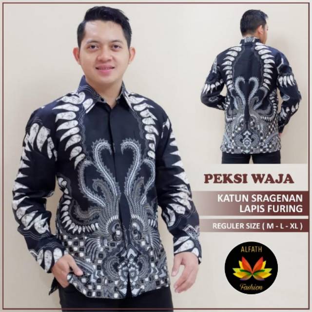 Batik pria lengan panjang | kemeja batik pria lengan panjang | batik lengan panjang murah solo
