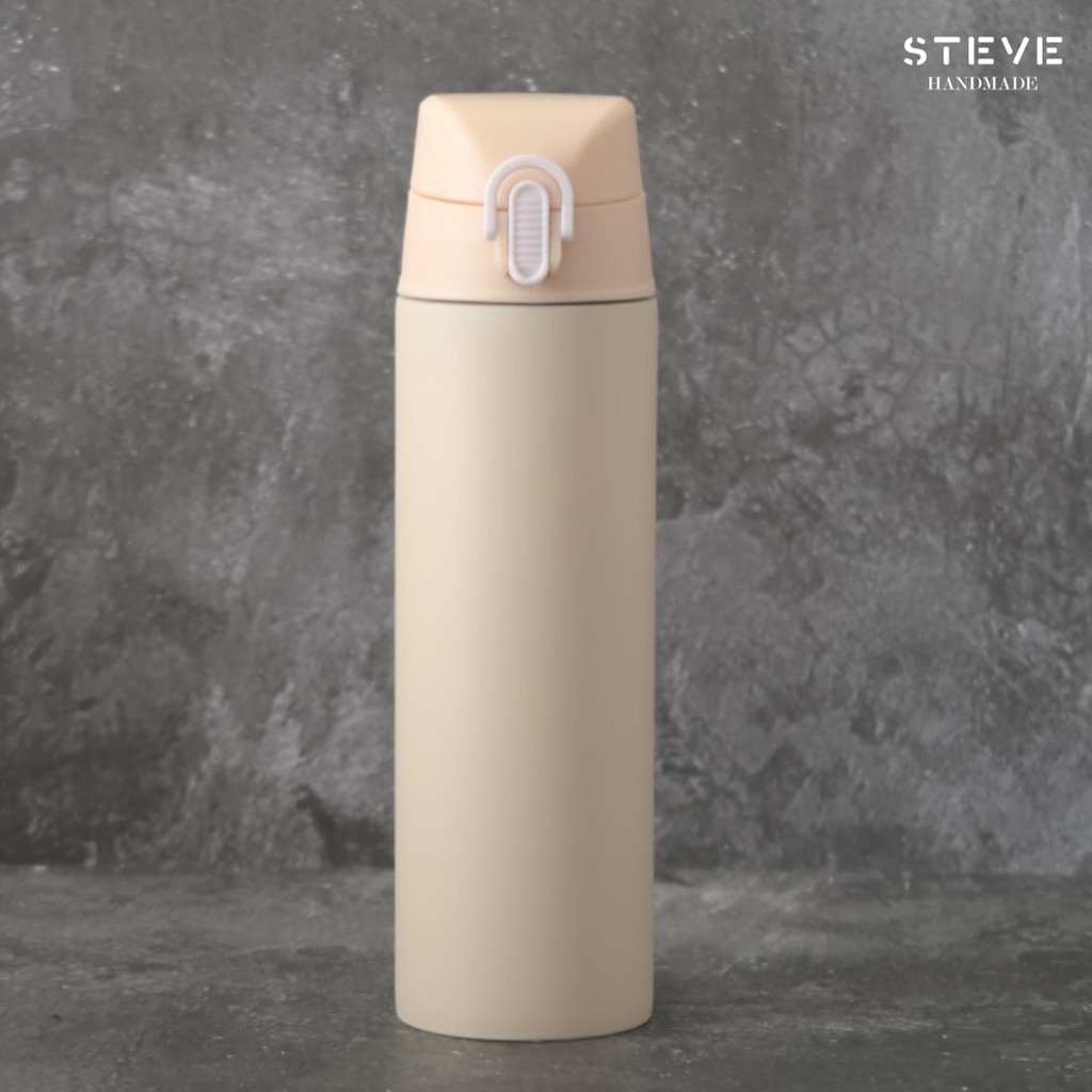 Botol minum stainless termos vacuum tumbler travel mug TM0311 Cream