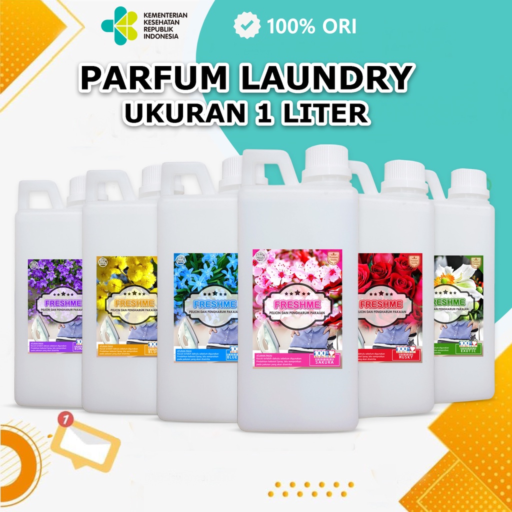 [COD] Parfum Pewangi Laundry 1 Liter Anti Bacterial | Parfum Laundry Tahan Lama | Pelicin Pakaian Laundry Murah