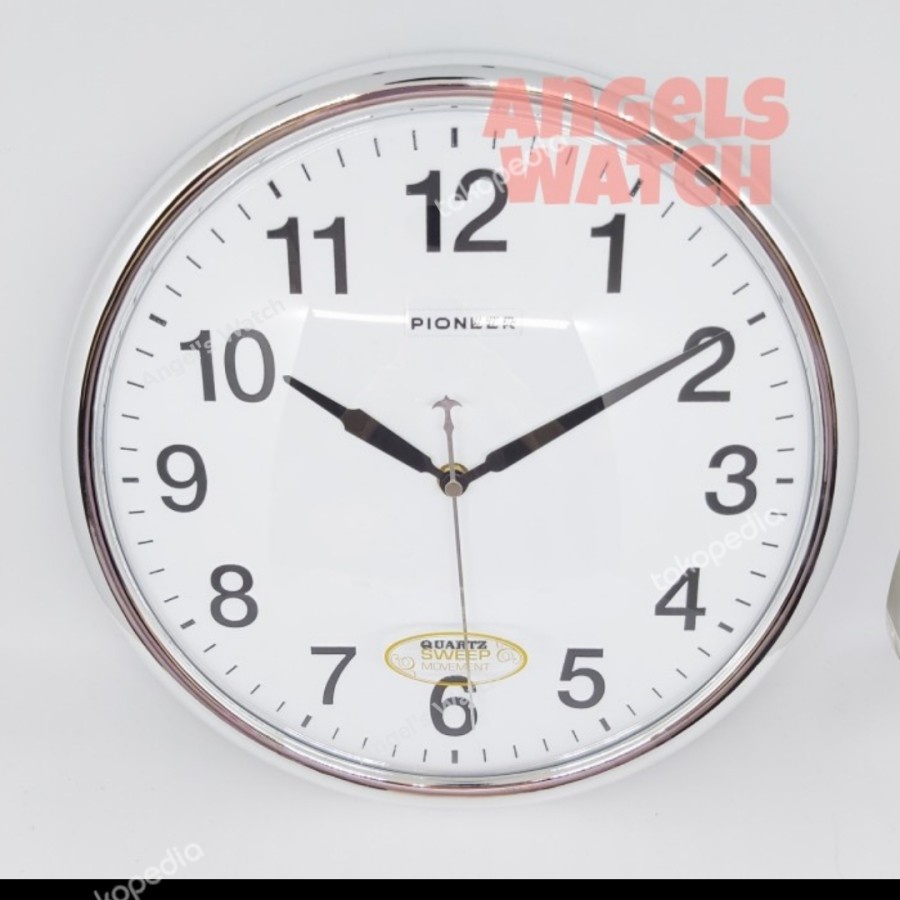 Jam Dinding Pioneer Cr 2018 CR-2018 diameter 30 cm sweep movement